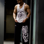 TIGER SKULL WIDE LEG JOGGERS